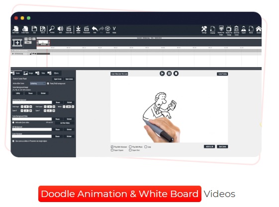 doodle animation and white board video